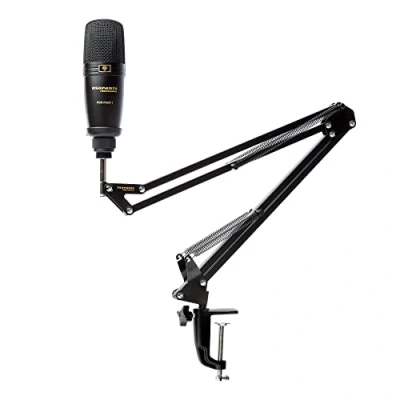 Abbildung von Marantz Professional Umpire USB Mikrofon für Aufnahmen, Podcasts, Streaming und Gaming mit Tischstativ, Pop Filter Mikrofonspinne