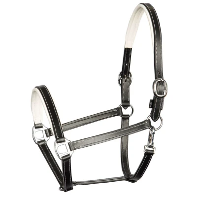 Abbildung von Harry&#039;s Horse Halfter Leder Eleganz Cob Schwarz