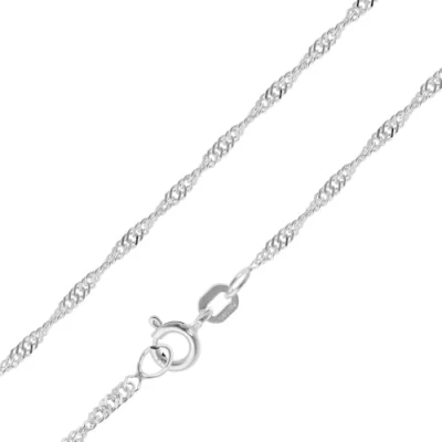 Abbildung von trendor 15705 Feine Singapur Kette 925 Silber Damen 1,8 mm Halskette