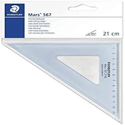 Abbildung von STAEDTLER 567 21 45 Zeichendreieck (21cm, 45/45)