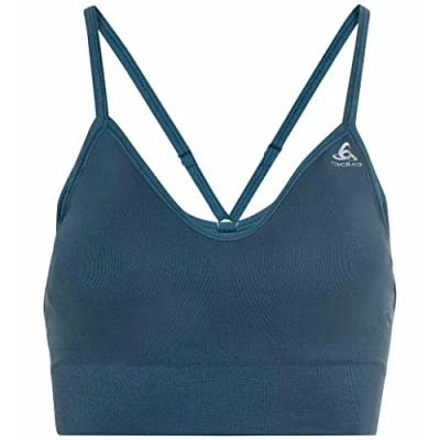 Abbildung von Odlo Damen gepolsterter Sport BH SEAMLESS SOFT 2.0 LOW SUPPORT, blue wing teal, S