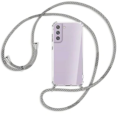 Abbildung von mtb more energy® Handykette kompatibel mit Samsung Galaxy S21 FE (SM G990, 6.4&#039;&#039;) Fancy Fishnet Smartphone Hülle zum Umhängen Anti Shock Full TPU Case