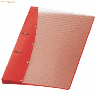 Abbildung von VELOFLEX 1141420 Ringordner Diamond, Ringbuch, Ordner, DIN A4, 2 Ring Mechanik, 20 mm, PP Vollkunststoff, rot, 1 Stück