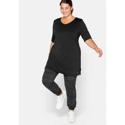 Abbildung von Sheego Tshirt print, Damen, Größe: 40/42, Black