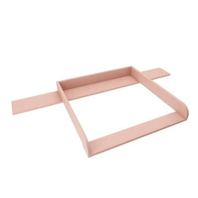 Abbildung von regalik Wickelaufsatz mit Platte für Hemnes von IKEA, Wickeltischaufsatz 50x160 cm Kommoden, Abnehmbar Wickelkommode aufsatz, Abgerundeten Frontplatten, Rose, 2 mm ABS Material