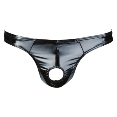 Abbildung von Slip aus bi elastischem Lack, Showmaster Öffnung für Penis und Hoden
