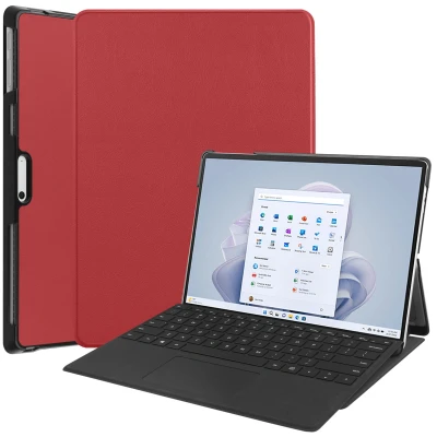 Abbildung von Trifold Klapphülle für das Microsoft Surface Pro 9 Rot