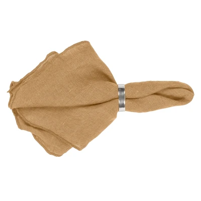 Abbildung von Broste Copenhagen Gracie Serviette Leinen Indian Tan 45 x cm