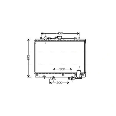 Abbildung von Kühler, Motorkühlung AVA COOLING MT2192