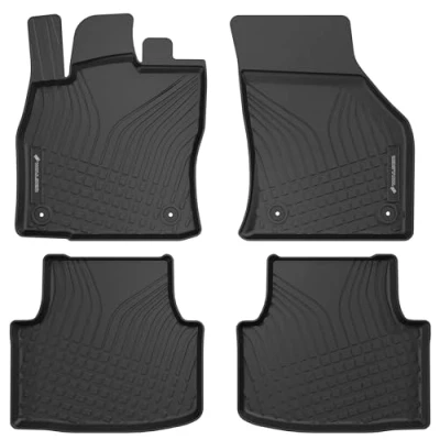 Abbildung von Walser Premium Fussmatten Auto kompatibel mit Cupra Formentor (KM7) 07/2020 Heute, Seat Leon (KL1) 11/2019 100% passgenaue Gummimatten Made in EU, robuste Fußmatten Auto,