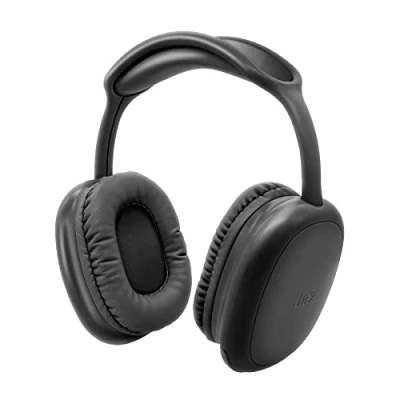 Abbildung von JAZ SBS Neo Wave Wireless Kopfhörer mit Ohrpolstern und gepolstertem Kopfbügel, USB C Ladekabel im Lieferumfang enthalten, 18 Stunden aufeinander folgende Nutzung, Schwarz