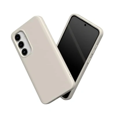 Abbildung von RhinoShield Case kompatibel mit [Galaxy S24 FE] SolidSuit Stoßdämpfende &amp; schlanke Schutzhülle Premium Finish 3.5 Meter Fallschutz Sandbeige