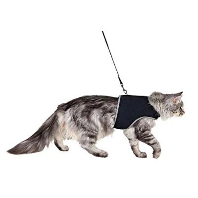 Abbildung von Trixie Soft Harness Cat With Leash Black XXL 3654 cm 1,20 m
