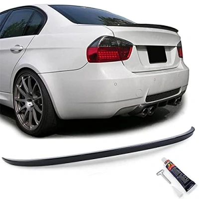 Abbildung von Sport Heckspoiler Lippe Schwarz Glanz passend für BMW 3er E90 Limousine 05 11
