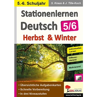 Abbildung von Stationenlernen Deutsch Herbst &amp; Winter / Klasse 5 6: Kopiervorlagen zum Einsatz im 5. 6. Schuljahr