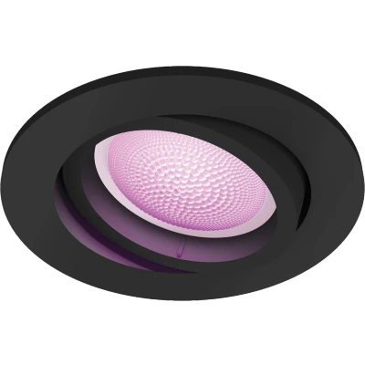 Abbildung von Philips Hue Centura Einbaustrahler White &amp; Color Rund Schwarz Einzelpack