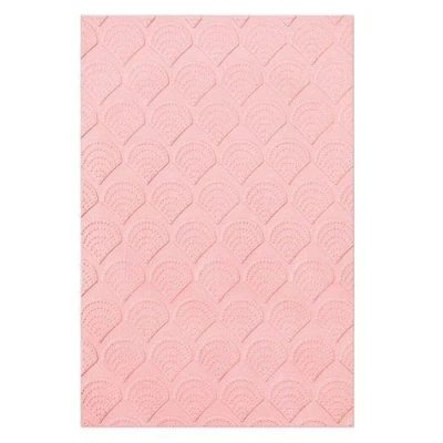 Abbildung von Sizzix Multi Level Textured Impressions Emb. Folder Fan Tiles 665746 Jennifer Ogborn (04 22)