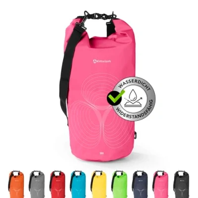Abbildung von #DoYourSports Dry Bag Tasche 10L pink Wasserdichter Rucksack Wasserfester Beutel &amp; Packsack Drybag ideal für Boot, Kajak, Angeln und Camping