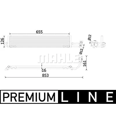 Abbildung von MAHLE ORIGINAL CLC 234 000P Ölkühler, Automatikgetriebe PORSCHE: Panamera