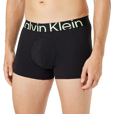 Abbildung von Calvin Klein Herren Boxershorts Trunk Baumwolle mit Stretch, Schwarz (Black), S