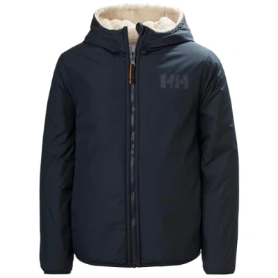 Abbildung von Helly Hansen JR Champ Reversible Unisex Fleecejacke für Kinder, Größe: 128, Navy