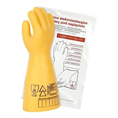 Abbildung von Secura RELSEC 5 Y 10 Elektroisolierter Handschuh, ELSEC kV, Klasse 0, Gelb, Größe 10, Stück