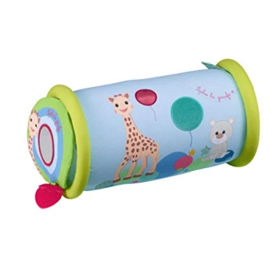 Abbildung von Sophie la Girafe Rollin Activity Bolster Frühes Lernspielzeug für Kinder mehrere Aktivitäten Spiegel und Schwarz Weiß Kontraste zur Anregung der Sehkraft
