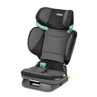 Abbildung von Peg Perego Viaggio Flex Autositz ISOFIX mit fortschrittlicher Technologie, verstellbar, klappbar, verstärkte Rückenlehne, für Kinder von 100 bis 150 cm (3 12 Jahre), 15 36 kg, Crystal Black