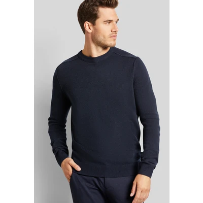 Abbildung von bugatti MIT Rundhalsausschnitt Strickpullover, Herren, Größe: 3XL, Marine