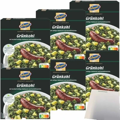 Abbildung von usy Bundle für Wingbert Grünkohl 6er Pack (6x375g Packung) + Block