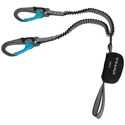 Abbildung von C.A.M.P. Unisex Erwachsene Set Ferrata Kinetic Rewind Pro, Grau/Schwarz/Hellblau, Einheitsgröße