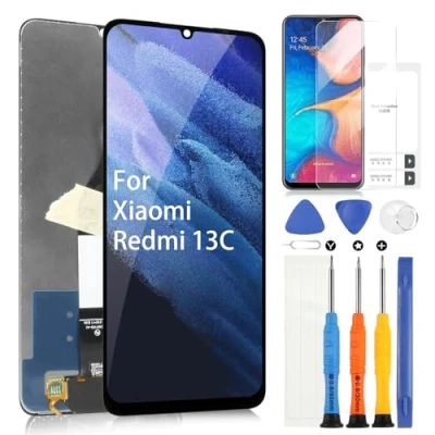 Abbildung von LCD Bildschirm für Xiaomi Redmi 13C 23100RN82L 23106RN0DA 23108RN04Y Display Digitizer Touchscreen Ersatz Assembly mit Werkzeugen (6,74 Zoll, Schwarz)