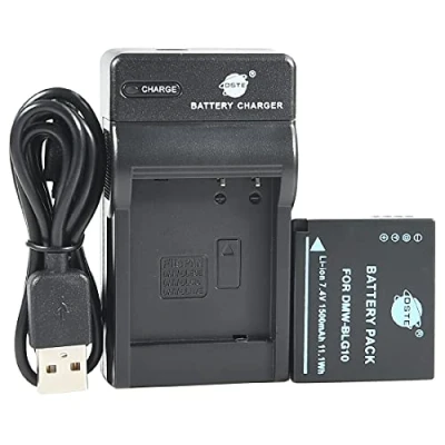 Abbildung von DSTE DMW BLG10 Li Ionen Batterie und Micro USB Ladegerät Kompatibel für Panasonic LUMIX DMC GF3, GF5, GF6, GX7