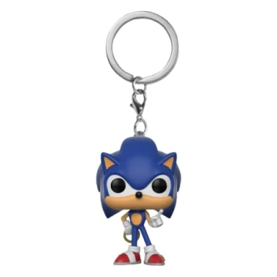 Abbildung von Funko Pocket Pop! Keychain: Sonic The Hedgehog: Hedgehog with Ring Neuartiger Schlüsselanhänger Vinyl Minifigur Zum Sammeln Strumpffüller Geschenkidee Offizielle Handelswaren