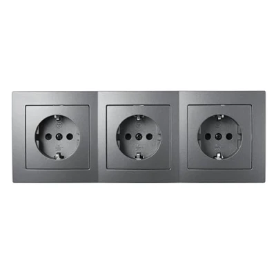 Abbildung von McPower Steckdose Steckdosen Set Flair Beginner 3S 4 teilig, anthrazit