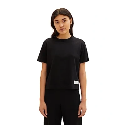 Abbildung von TOM Tailor Denim BOXY FIT Tshirt basic, Damen, Größe: Medium, Deep black