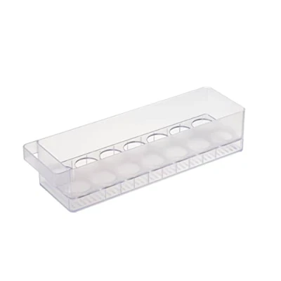 Abbildung von Yamazaki 5764 TOWER Kühlschrank Eierablage, weiß, PS Harz, minimalistisch, 11 x 37.5 8.2 cm