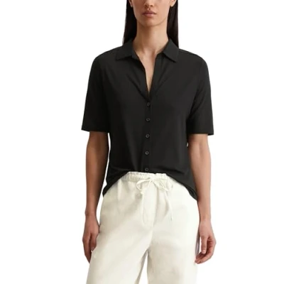 Abbildung von Marc O&#039;Polo Blouse Short Sleeve Classic FIT Hemdbluse, Damen, Größe: XS, Black