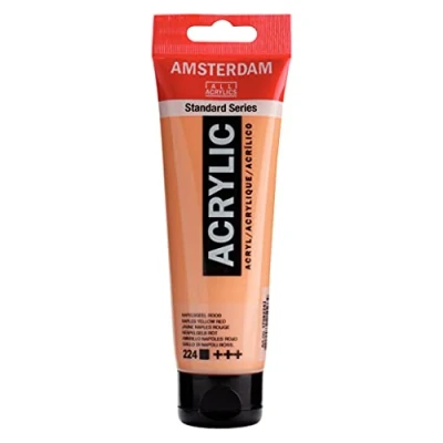 Abbildung von Amsterdam Standard Series Acrylfarbe Tube 120 ml Neapelgelb Rot 224 (17092242)