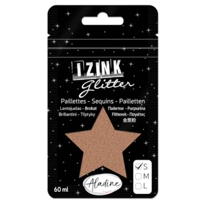 Abbildung von Aladine Izink Glitter Gold Kupfer 60 ml