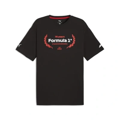 Abbildung von Puma F1® Essentials Graphic T Shirt Herren Mit Plain Black Größe: L