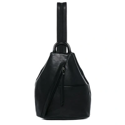 Abbildung von BACCINI Rucksack echt Leder groß Ledertasche schwarz EMILIA, Cityrucksack Echtleder, Daypack Damen