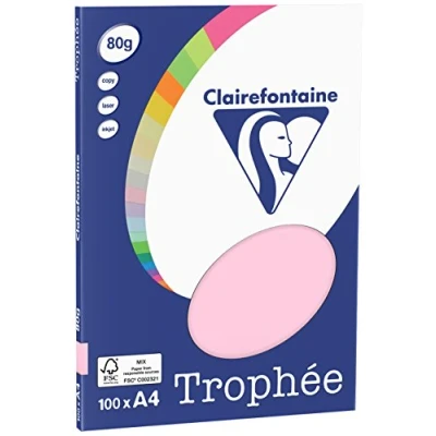 Abbildung von 10 x Clairefontaine Kopierpapier Pollen A4 80g/qm 100 Blatt rosa