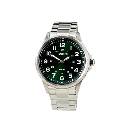 Abbildung von LORUS Quarzuhr RH995NX9, Armbanduhr, Herrenuhr, Datum, Edelstahlarmband, 10 bar wasserdicht