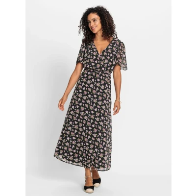 Abbildung von Inspirationen Maxikleid &quot;Webkleid&quot;