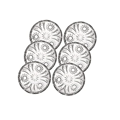 Abbildung von CRISTALICA Teller Kuchenteller Tortenteller aus Bleikristall 6er Set D 16cm Transparent Kristall
