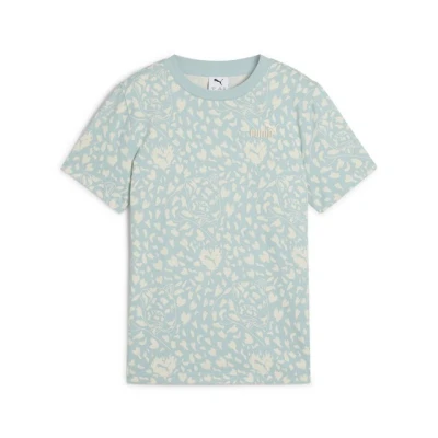 Abbildung von Puma Flaming LOVE MIT Allover Tshirt print für Kinder, Größe: 140, Modern mint