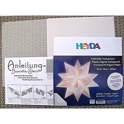 Abbildung von Heyda 204875565 Faltblätter transparent 20 x cm , Farbe: weiß