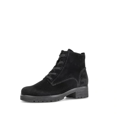 Abbildung von Gabor Comfort Elegante Schnürstiefelette, Damen, Größe: 38, Schwarz mel Schuhe