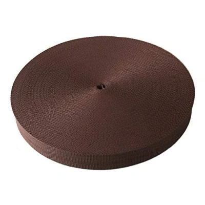 Abbildung von Schnoschi Gurtband Polypropylen 2 Meter lang viele Verschiedene Breiten und Farben 10mm 15mm 20mm 25mm 30mm 40mm 50 mm (Dunkelbraun, 30 mm)